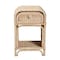 Baxton Studio Magni Modern Bohemian Natural Brown Rattan 1-Drawer Nightstand 231-13154-ZORO - alternate 6